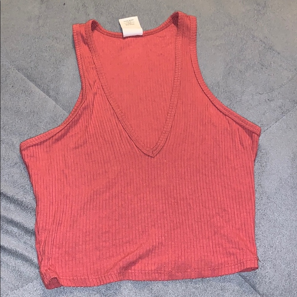 Deep V crop top
